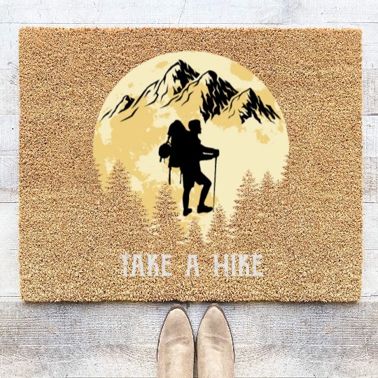Take a Hike Wanderlust Hiking Coir Doormats