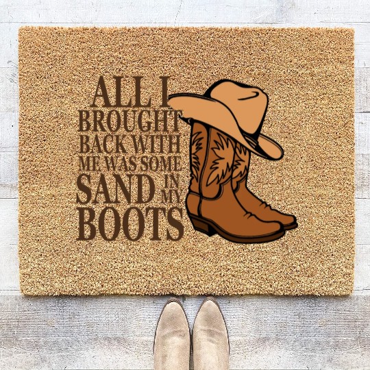 ALL I BROUGHT BACK WITH ME WAS SOME SAND Coir Doormats