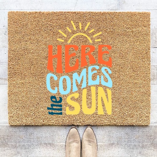 Here comes the sun Coir Doormats