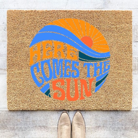 Here comes the sun Coir Doormats