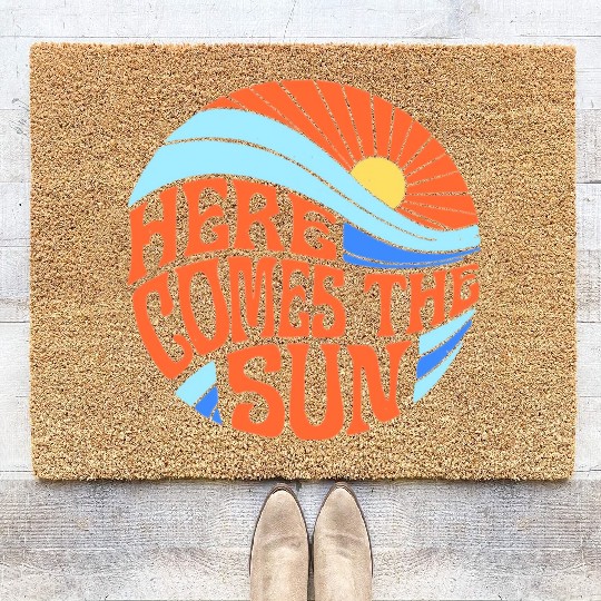 Here comes the sun Coir Doormats