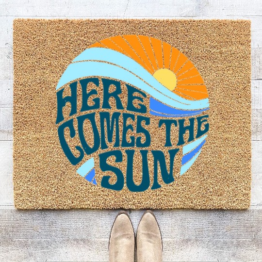 Here comes the sun Coir Doormats