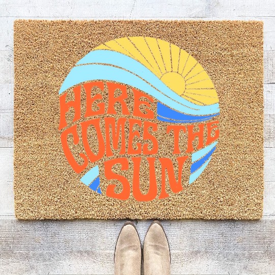 Here comes the sun Coir Doormats