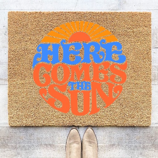 Here comes the sun Coir Doormats