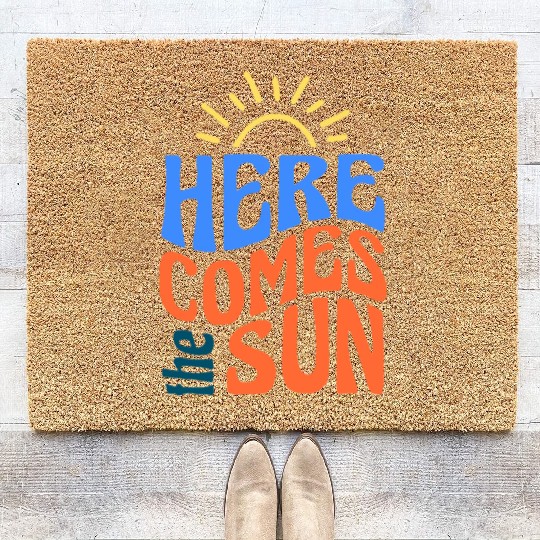 Here comes the sun Coir Doormats
