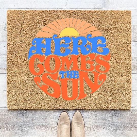 Here comes the sun Coir Doormats