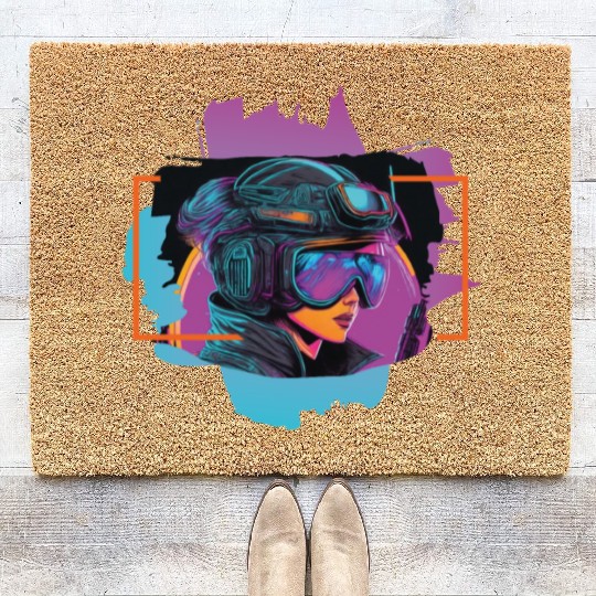 cyberpunk III Coir Doormats