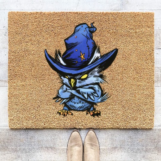 Witchy Owl Coir Doormats