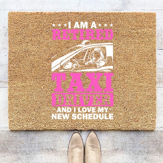 Professional Driver Cab Driver Outfit Taxi Lover Coir Doormats