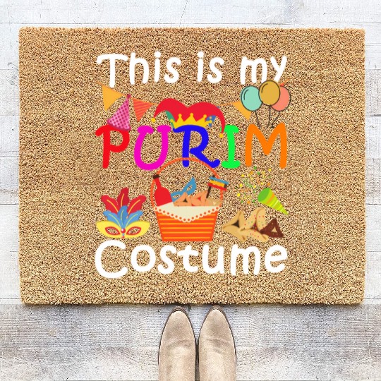 This Is My Purim Jewish Coir Doormats