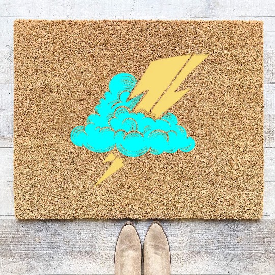 Lightning Bolt Coir Doormats