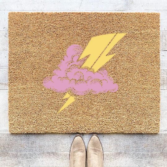 Lightning Bolt Coir Doormats