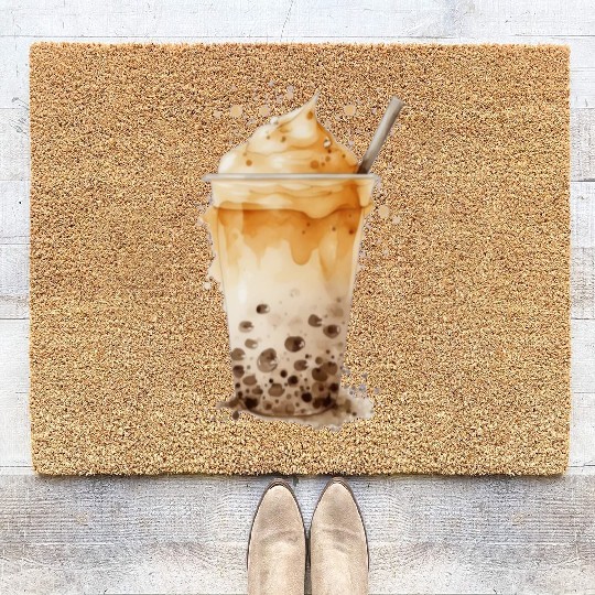 Boba Bubble Tea 2 Coir Doormats