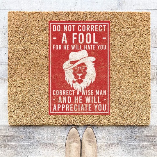 Lion Head Africa Wilderness Pride Coir Doormats