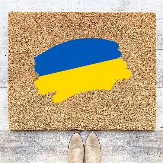 Ukrainian Flag Ukraine Coir Doormats