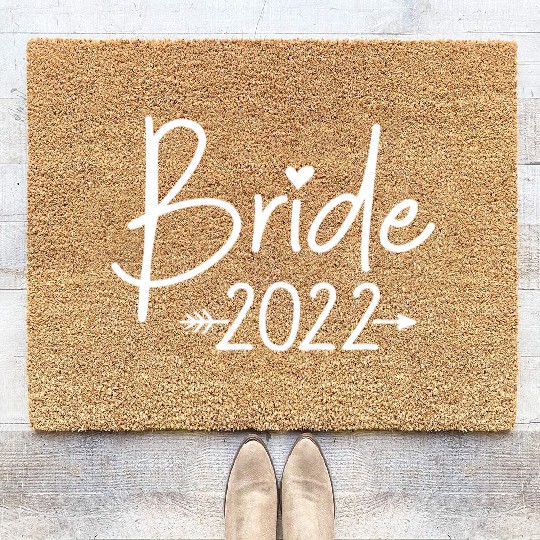 Bride 2022 For Wedding Or Bachelorette Party Coir Doormats