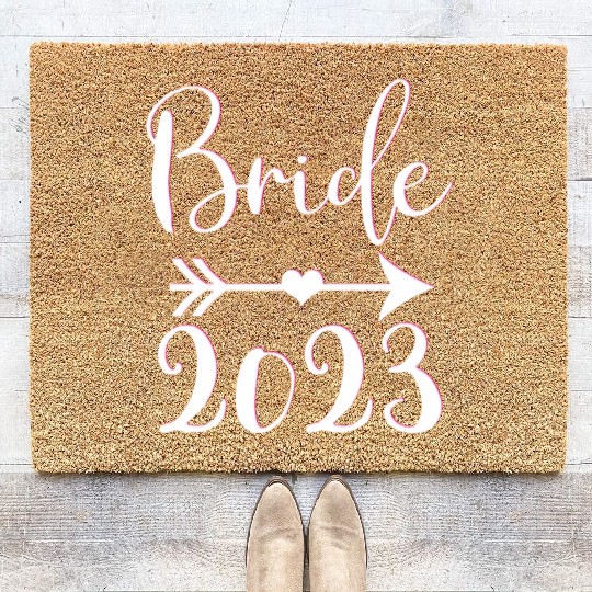 Bride To Be 2023 Engagement Getting Married Coir Doormats