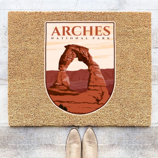 Arches national park Coir Doormats