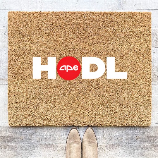 Ape Hodl Apes Together Strong Short Squeeze Coir Doormats