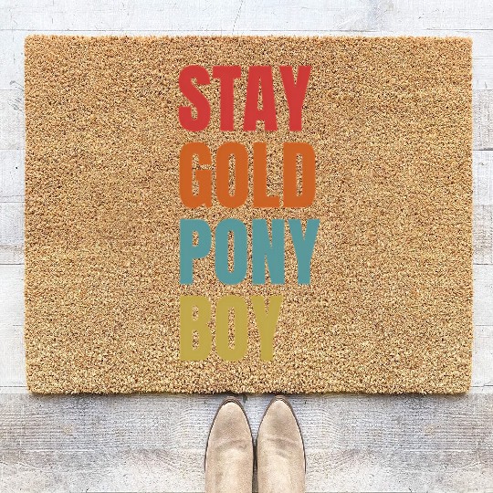 Stay Gold Pony Coir Doormats