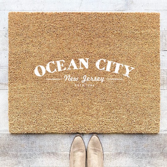 Ocean City New Jersey Shore Coir Doormats