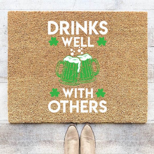 Green Beer St Patrick'S Day Coir Doormats
