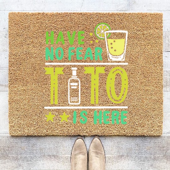 Vodka Tito Is Here Coir Doormats