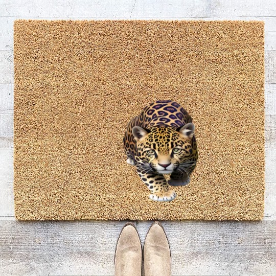 Baby Cougar Cat Coir Doormats