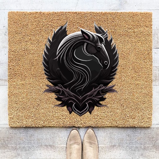 Horseshoe and Horse Coir Doormats