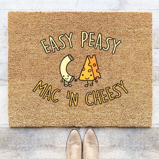 Easy Peasy Mac 'N Cheesy Coir Doormats