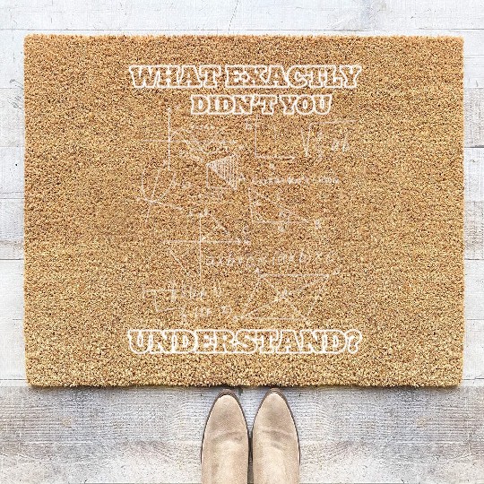 Math Science Physics Coir Doormats