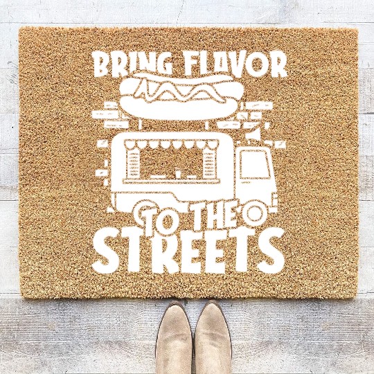 Street Food Hotdog Coir Doormats