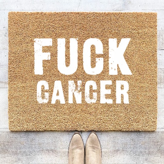 Fuck Cancer Coir Doormats
