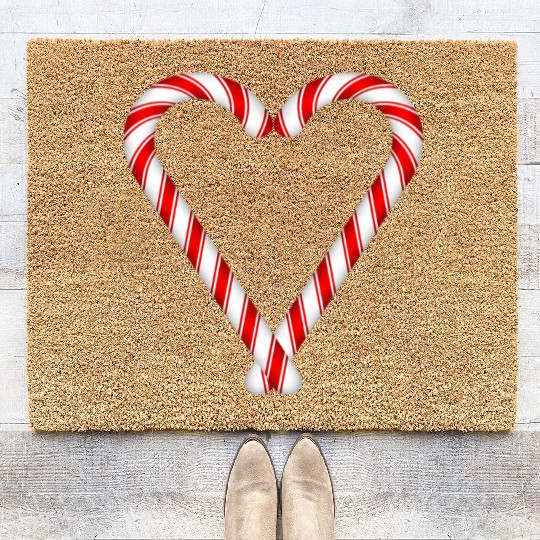 Sweets Candy Canes He Coir Doormats
