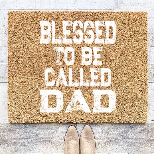 Blessed To Be Called Dad Father'S Day Coir Doormats