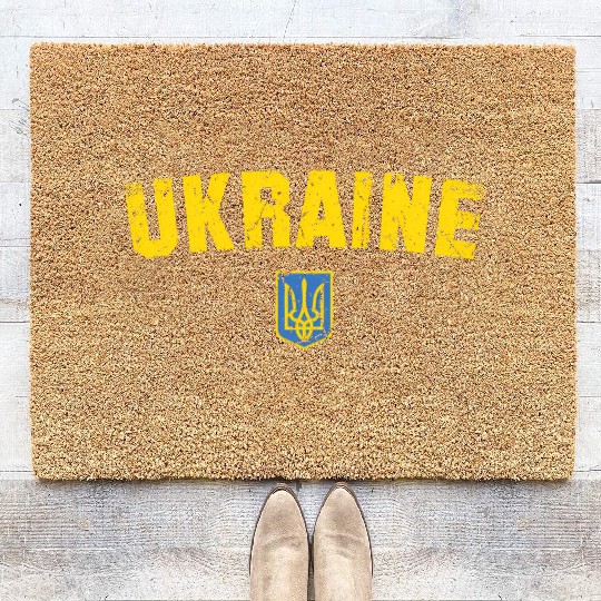 Ukraine Flag Ukraine Coir Doormats