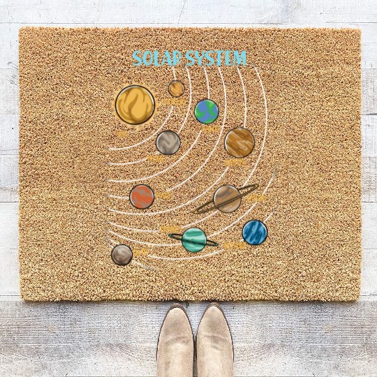 Our Solar System Science Education Coir Doormats
