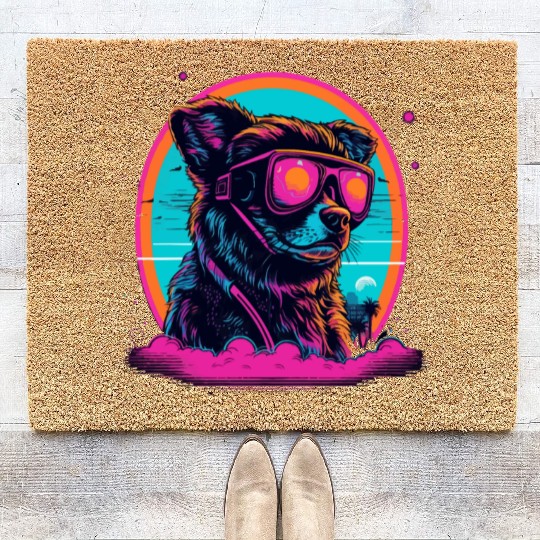 Pink Glasses Coir Doormats