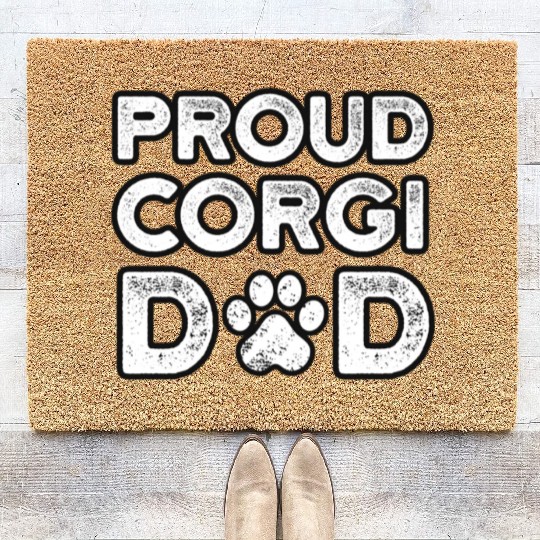 Corgi Dad Coir Doormats