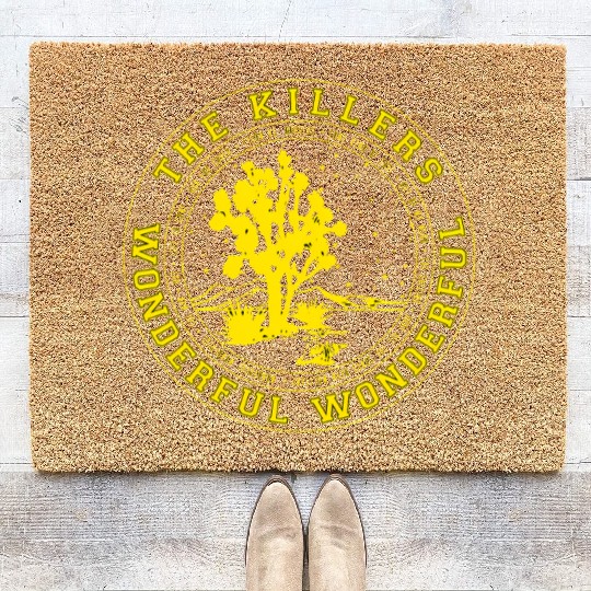Official The ers Yellow Black Desert Coir Doormats