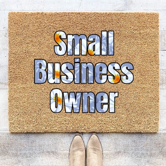 Small Business Oowner daisy Coir Doormats