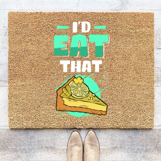 Pies Lover Eat That Key Lime Pie Coir Doormats
