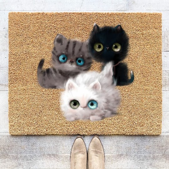 Kitten Kitten Cat Cat Owner Kitten Coir Doormats