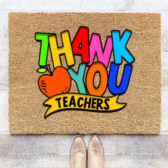 Thank you teacher - Gratitude Coir Doormats