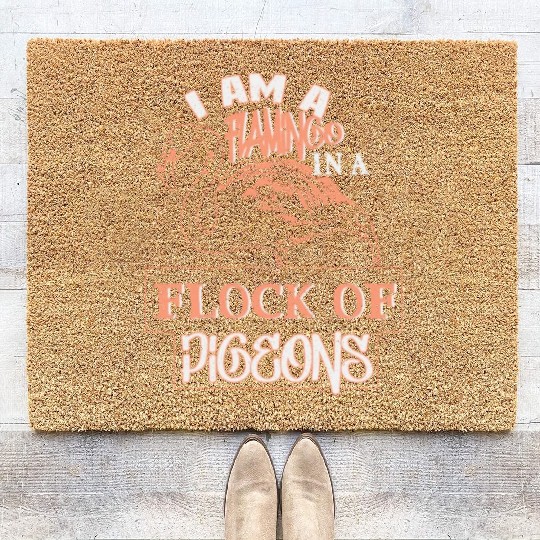 Bird Flamingo Coir Doormats