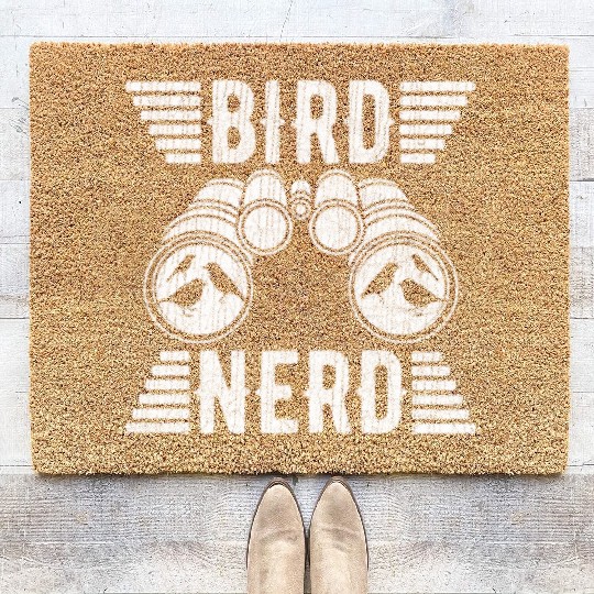 Bird Nerd Birdwatcher Birds Coir Doormats