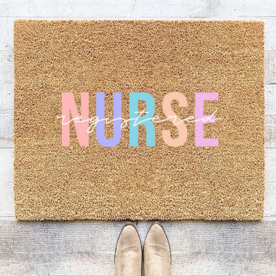 Registered Nurse Rn Emergency Room Nurse Coir Doormats