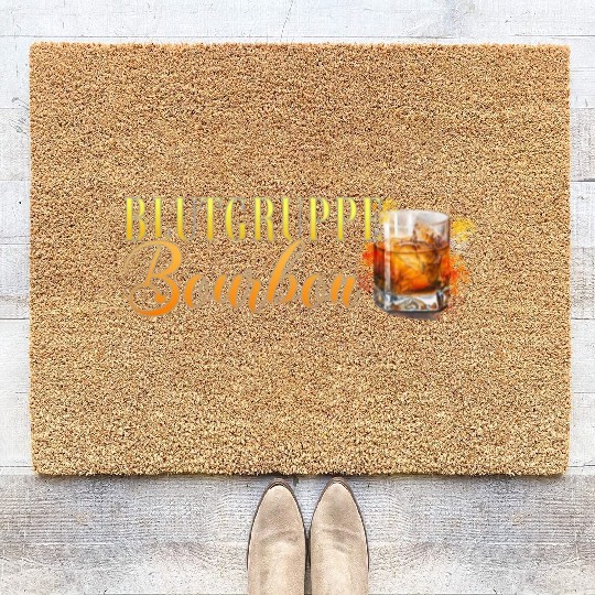 Blutgruppe Bourbon Cocktail Bartender Coir Doormats