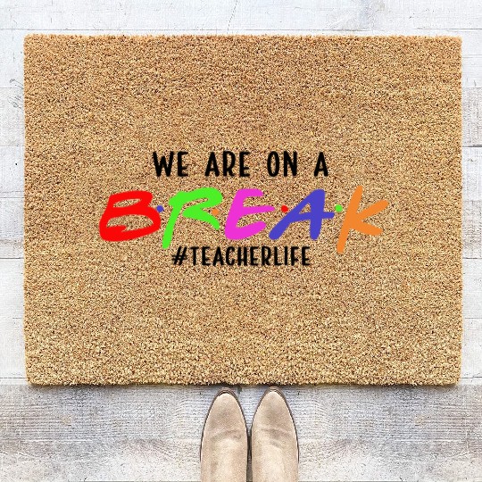 teacher Life gift Coir Doormats