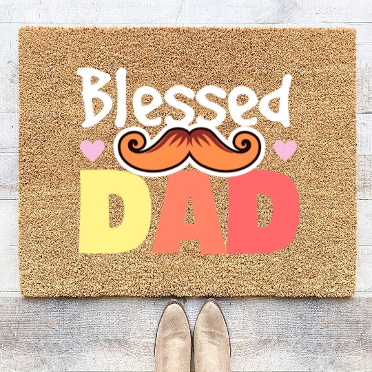 Blessed dad - Father's day gift Coir Doormats